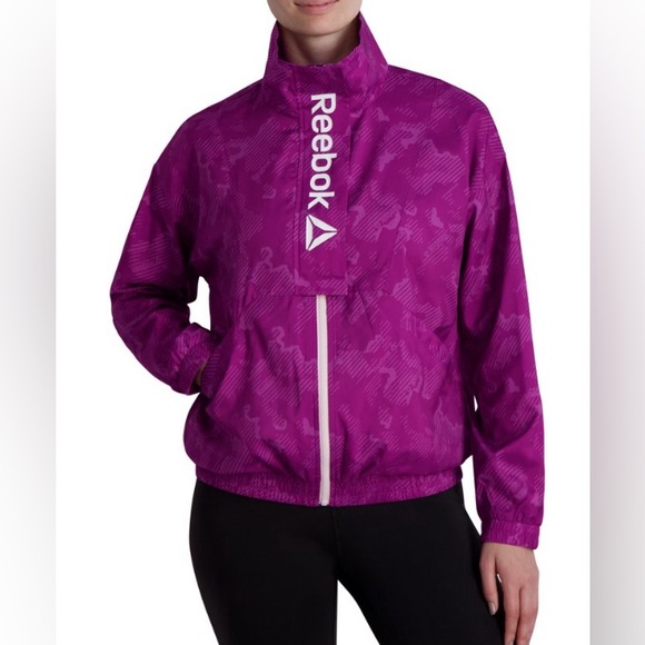 Reebok Women's Mesh Lined Focus Track Jacket with Front Flap Small - Picture 1 of 5